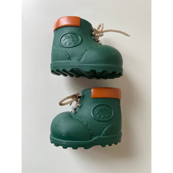 Cabbage Patch Kids Army Green and Brown Hiking Boots 1996 Mattel CPK - Picture 6 of 7
